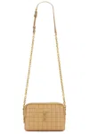 Saint Laurent Mini Camera Bag In Natural Tan