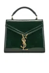 Saint Laurent Mini Cassandra Bag In Fir Leaf
