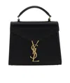 Saint Laurent Mini Cassandra Monogram Tote Bag In Black