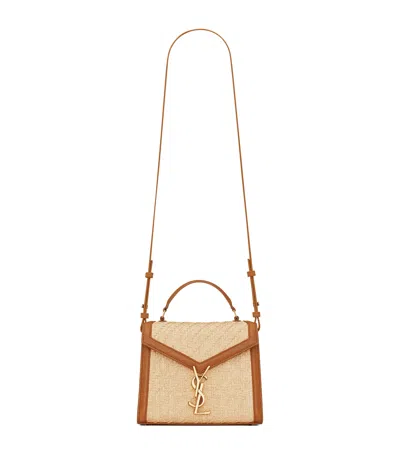 Saint Laurent Mini Cassandra Shoulder Bag In Nude