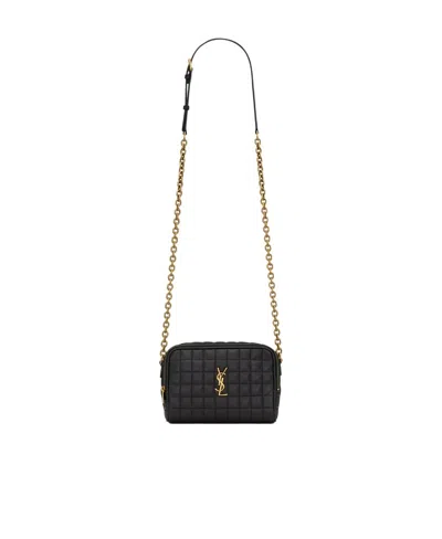 SAINT LAURENT SAINT LAURENT CASSANDRA LOGO PLAQUE MINI CROSSBODY BAG