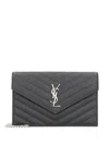 Saint Laurent Mini Cassandre Logo-detail Envelope Cross Body Bag In Black