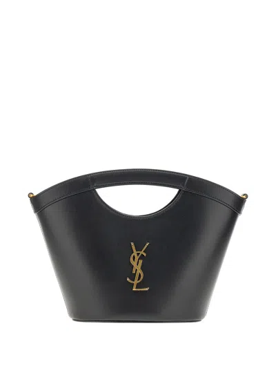 Saint Laurent Mini Celia Handbag In Black