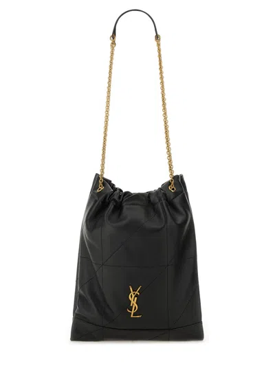 Saint Laurent Mini Chic Pouch Handbag In Black