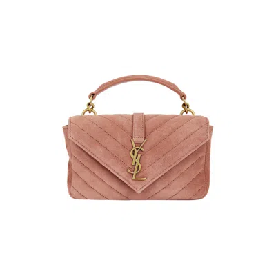 Pre-owned Saint Laurent Mini College Chain Bag 'barely Pink' | Women's Size Onesize