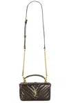 Saint Laurent Mini College Chain Bag In Light Musk