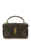 Saint Laurent Mini College Chain Bag In Brown