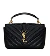 Saint Laurent Mini College Shoulder Bag In Black