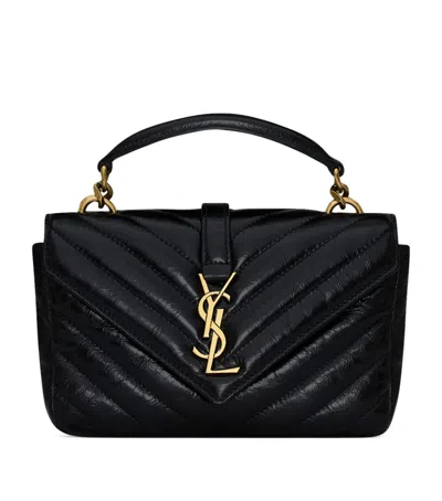 Saint Laurent Mini College Shoulder Bag In Black