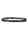 Saint Laurent Mini Croissant Of Lune Belt In Black