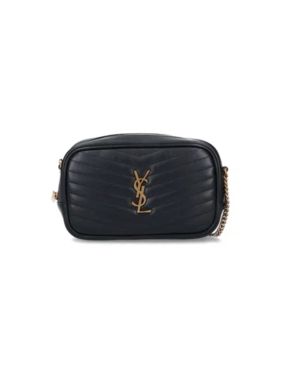Saint Laurent Mini Crossbody Bag "lou" In Black  