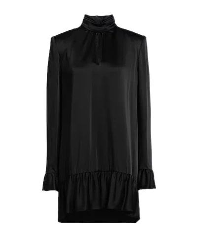 Saint Laurent Mini Dresses In Black