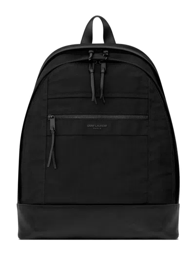 Saint Laurent Mini Eco-friendly Backpack 32 X 42 X 14 Cm In Black
