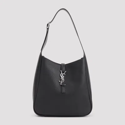 Saint Laurent Mini Elegant Leather Shoulder Bag - 23cm X 20cm X 8cm In Black