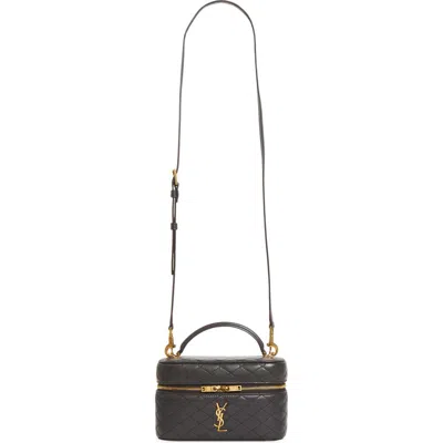 Saint Laurent Mini Gaby Quilted Leather Vanity Case