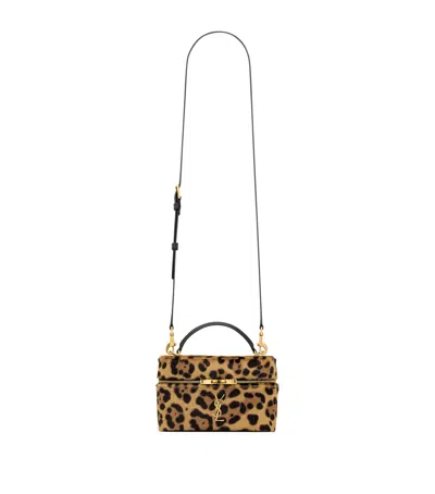 Saint Laurent Mini Gaby Top-handle Bag In Brown