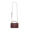 Saint Laurent Mini Gaby Top-handle Bag In Burgundy