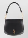 Saint Laurent Mini Ysl Top-handle Bag In Calfskin Leather In Black