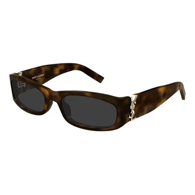 Saint Laurent Mini Havana Sunglasses In Multi