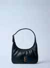 Saint Laurent Mini Hobo Shoulder Bag In Black