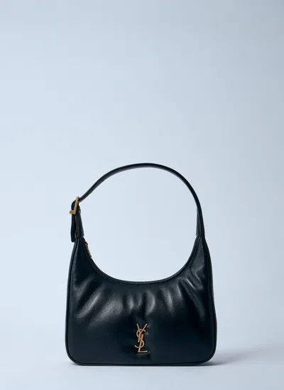 Saint Laurent Mini Hobo Shoulder Bag In Black