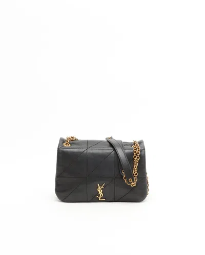 Saint Laurent Women Mini Jamie 4.3 Chain Bag In Lamb Leather In Black