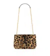 Saint Laurent Mini Jamie 4.3 Leopard Print Shoulder Bag In Brown