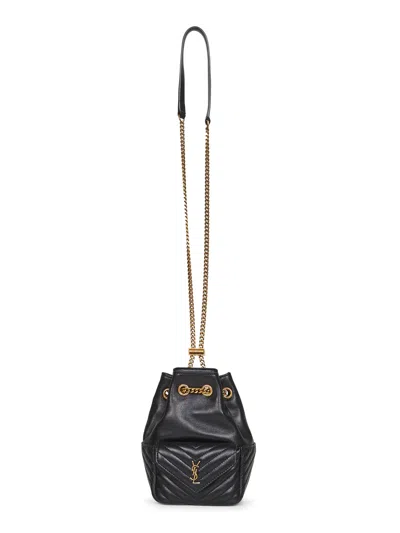 Saint Laurent Mini Joe Bucket Bag  In Black