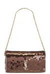 Saint Laurent Mini Kate 99 Chain Bag In Dark Gianduia