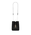 Saint Laurent Mini Lambskin Pouch In Black