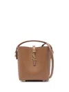 Saint Laurent Mini Le 37 Bucket Bag In Brown