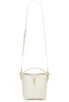 Saint Laurent Mini Le 37 Bucket Bag In Crema Soft