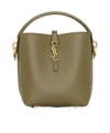 Saint Laurent Mini Le 37 Bucket Bag In Gray