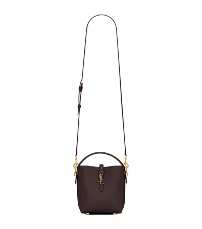 Saint Laurent Mini Le 37 Bucket Bag In Sand