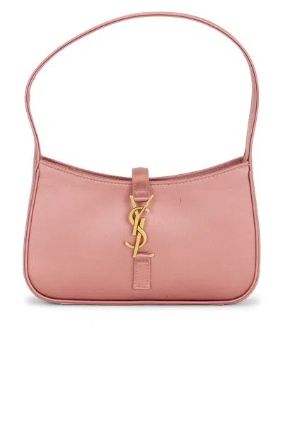 Pre-owned Saint Laurent Mini Le 5 A 7 Hobo Bag In Dragee