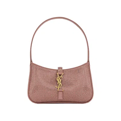 Pre-owned Saint Laurent Mini Le 5 A 7 Hobo Bag 'elderberry' | Pink | Women's Size Onesize