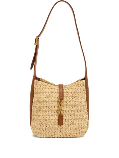 Saint Laurent Mini Le 5 À 7 Shoulder Bag In Brown