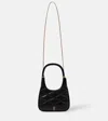 Saint Laurent Sade Mini Ysl Hobo Bag In Quilted Lambskin In Black