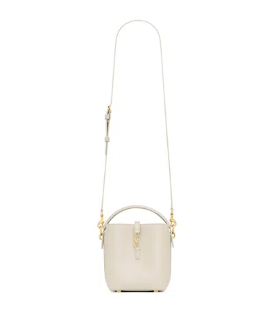 SAINT LAURENT MINI LEATHER LE 37 BUCKET BAG