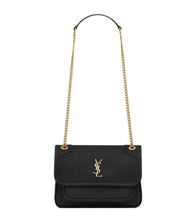 Saint Laurent Mini Leather Niki Shoulder Bag In Black