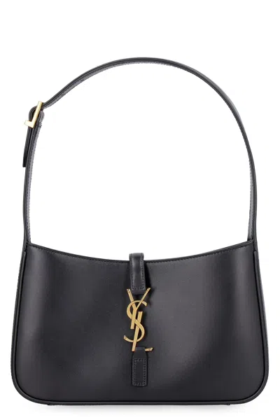 Saint Laurent Mini Leather Shoulder Handbag In Black