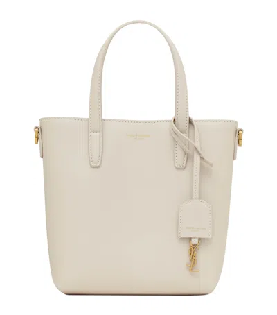 SAINT LAURENT MINI LEATHER TOY TOTE BAG