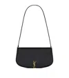 Saint Laurent Voltaire In Box Curved-handle Leather Shoulder Bag In Black