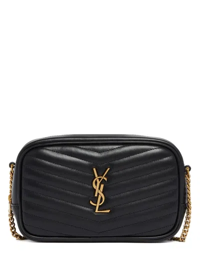 Saint Laurent Mini Leather Wallet 10.5 Cm In Nero