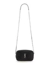 Saint Laurent Lou Mini Ysl Camera Bag In Smooth Quilted Leather In Black
