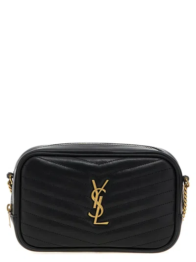 Saint Laurent 'mini Lou' Crossbody Bag In Black