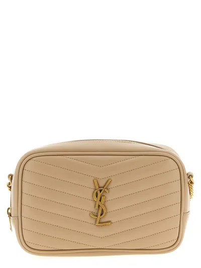 Saint Laurent 'mini Lou' Crossbody Bag In Sand