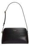 Saint Laurent Mini Lou Matelassé Leather Camera Bag In Black