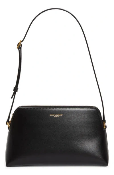 Saint Laurent Mini Lou Matelassé Leather Camera Bag In Black