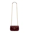 Saint Laurent Mini Loulou Shoulder Bag In Burgundy